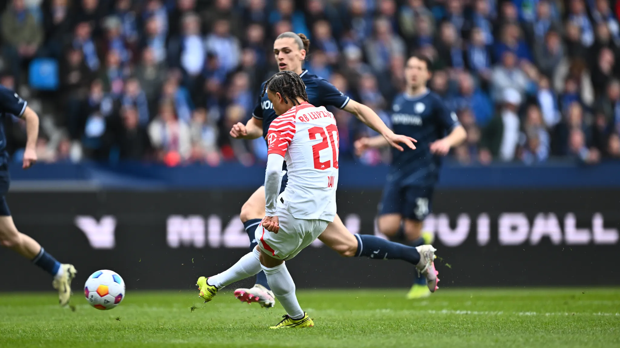 After just a few minutes, Xavi thought he had given Leipzig the early lead.