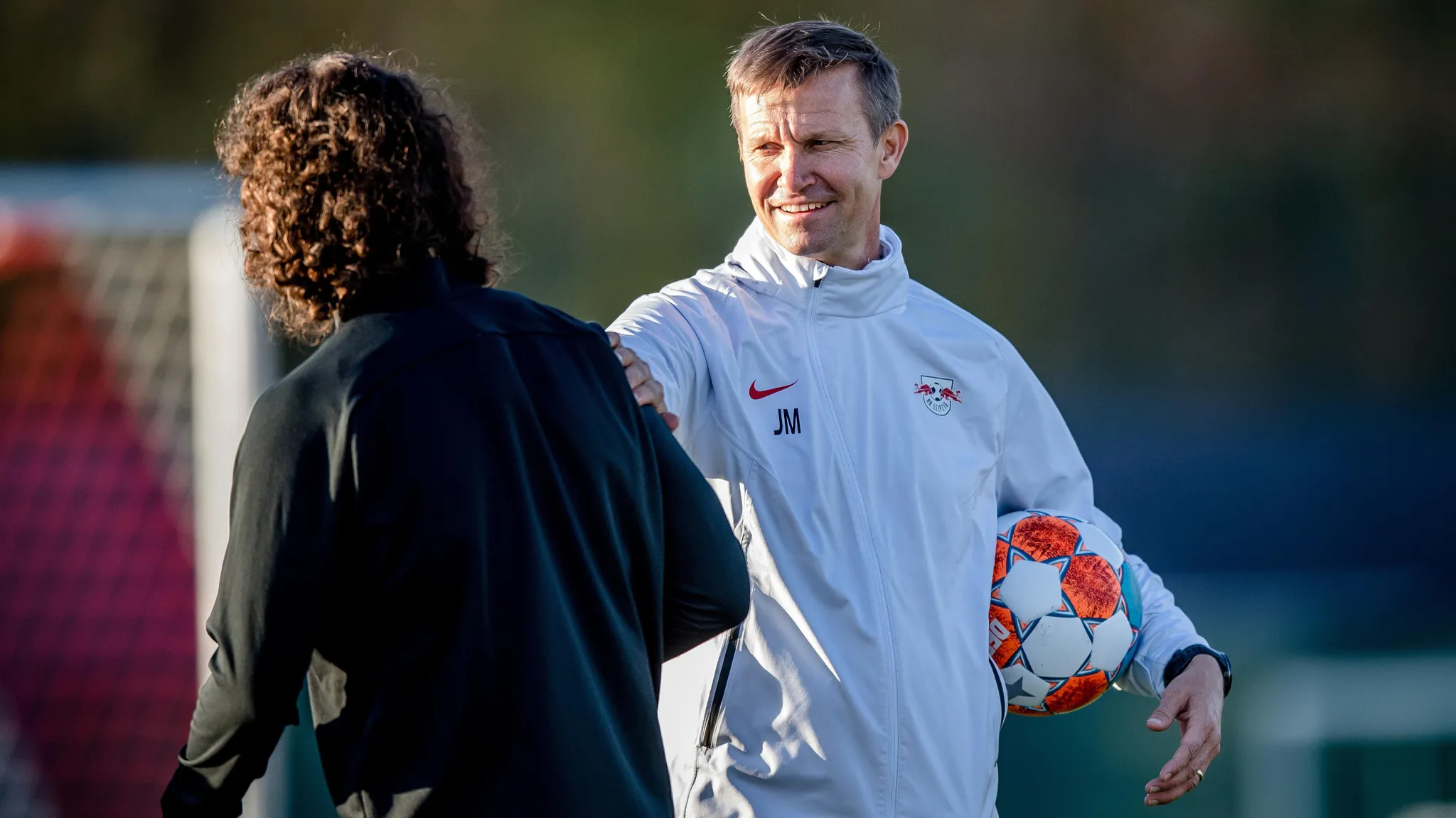 Jesse Marsch beim Training von RB Leipzig.