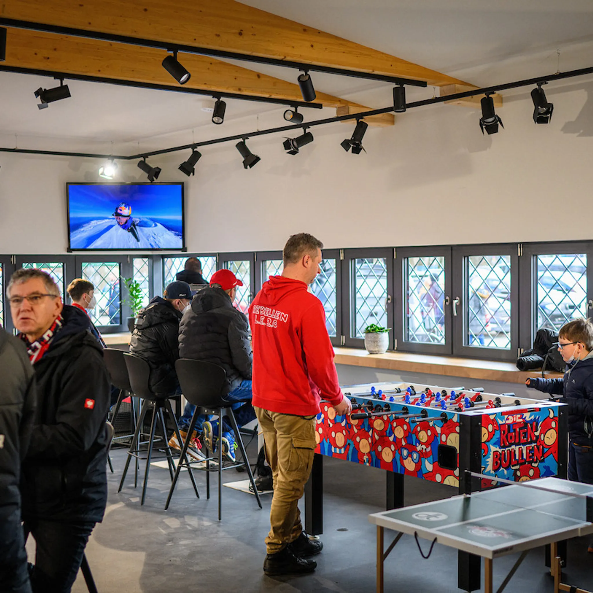 Eröffnung des neuen Fanhaus vor der Festwiese der Red Bull Arena