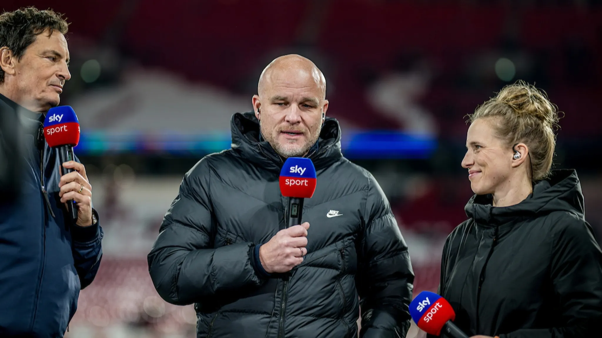 RBL sports director Rouven Schröder in an interview on Sky.
