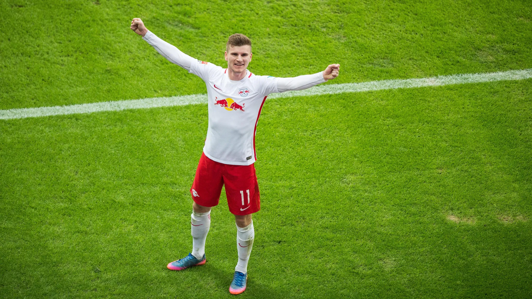 Timo Werner kam in der Sommerpause 2016 zu RBL und feierte in Hoffenheim direkt sein Bundesliga-Debüt für die Roten Bullen.