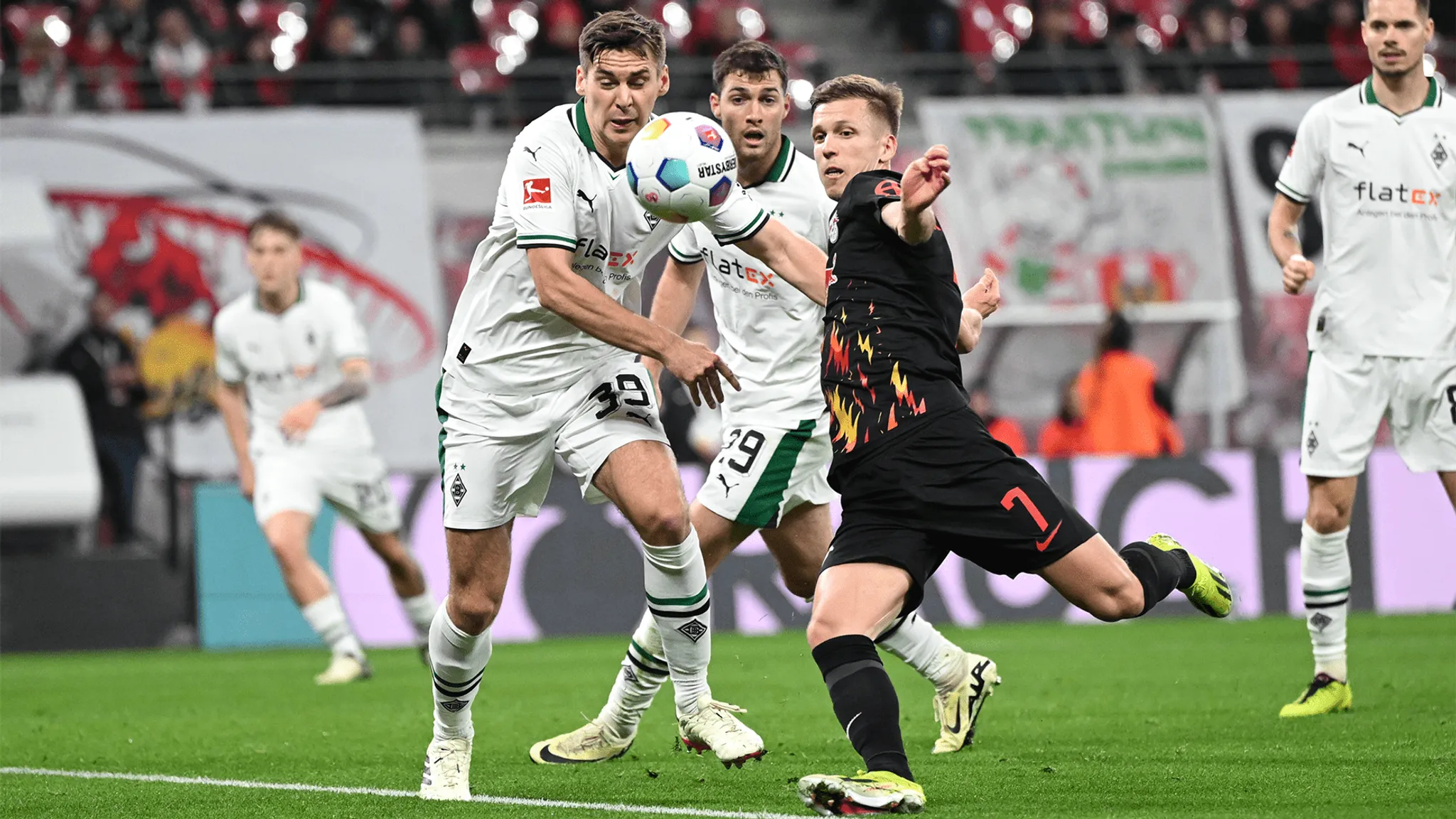 Dani Olmo attempting a shot.