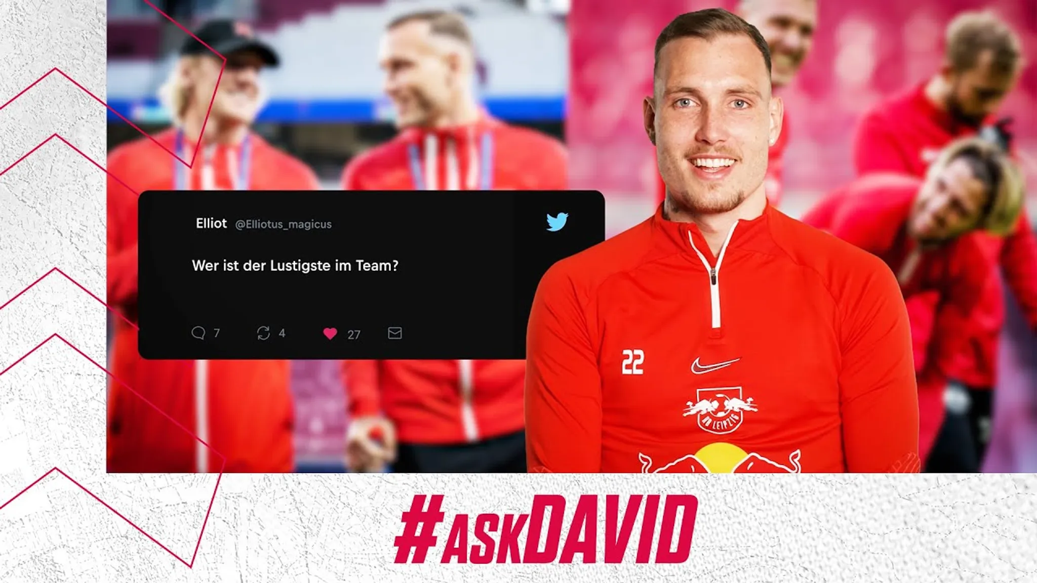 David Raum im Ask-Format von RB Leipzig auf YouTube.