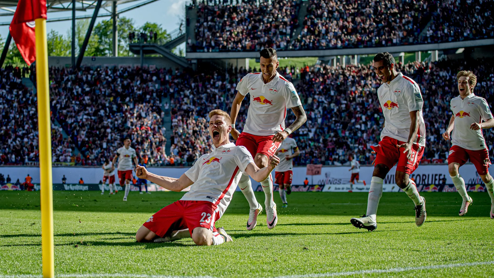 Marcel Halstenberg traf zum entscheidenden 2:0 für RB Leipzig