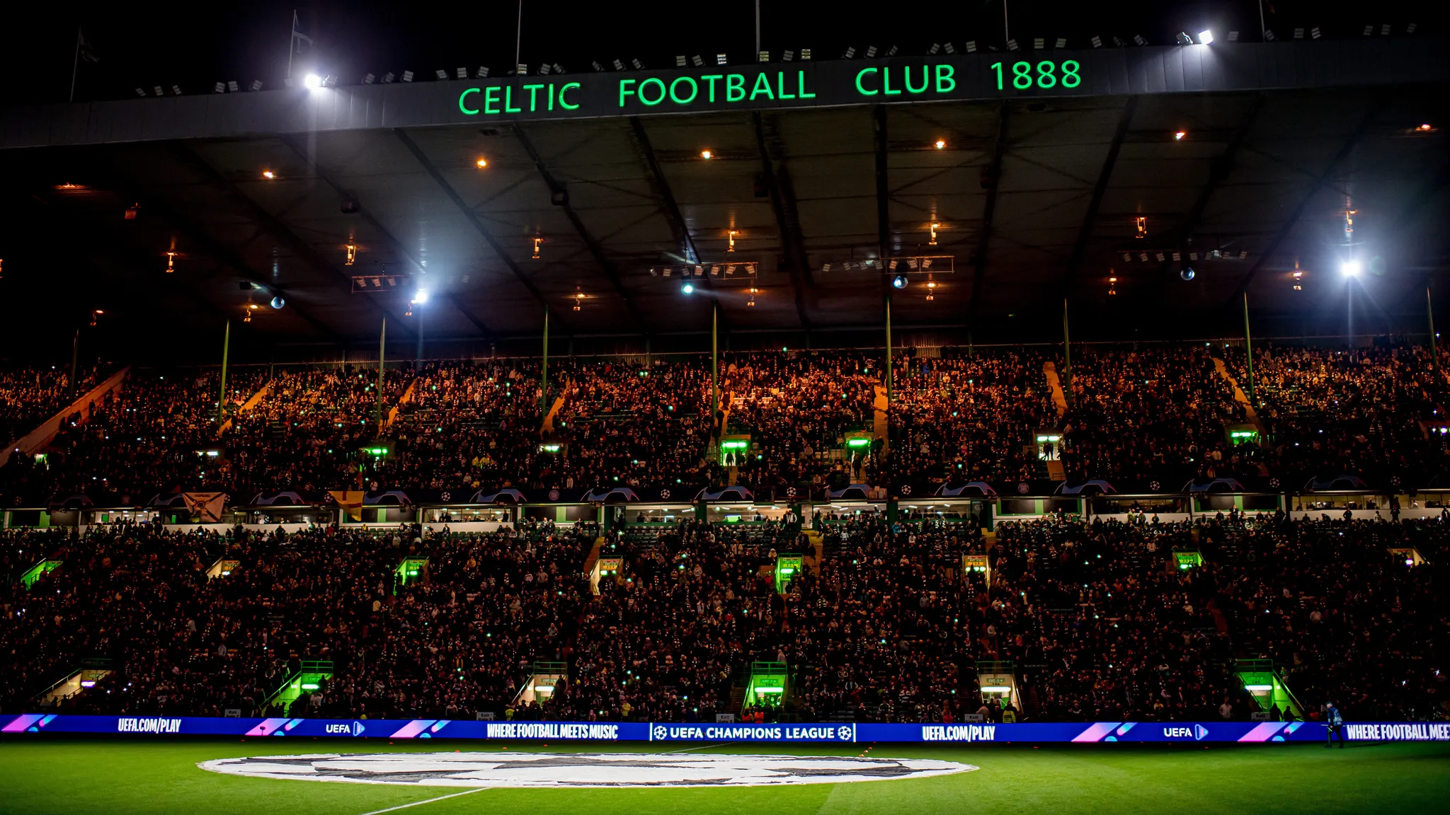 Das Stadion von Celtic Glasgow.