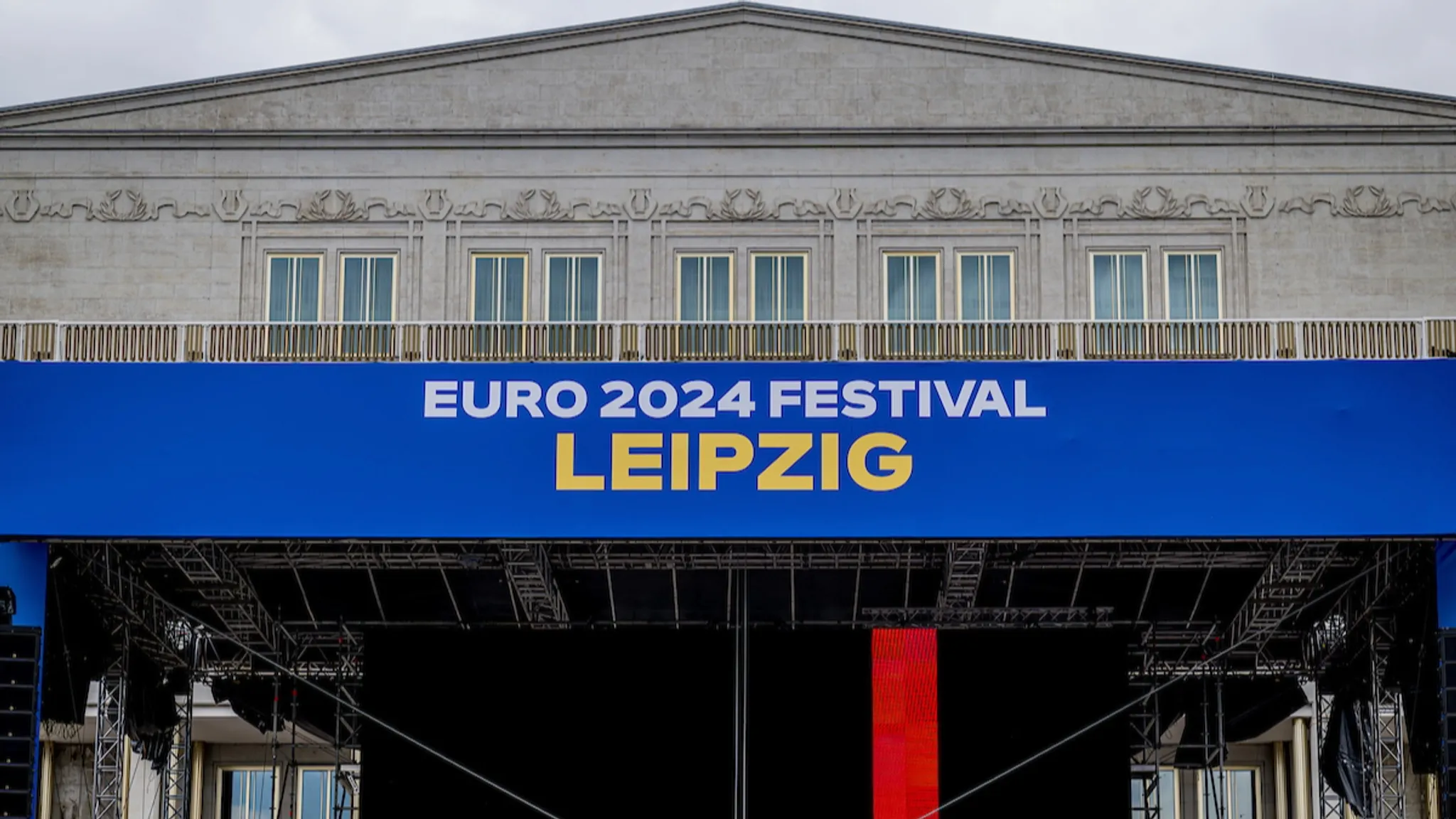 Leipzig is already ready for a big European Championship party.