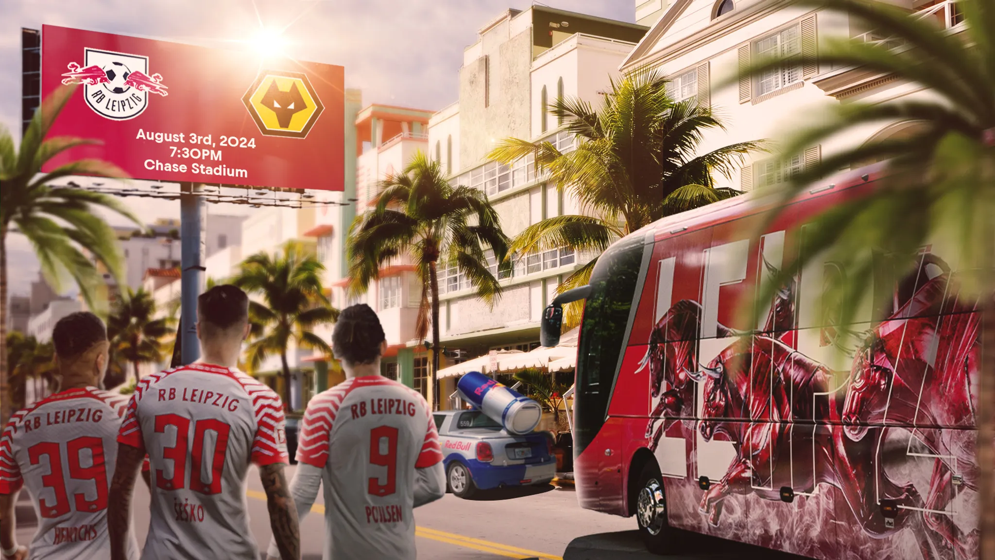 RB Leipzig plays 2nd test match on the US tour in Miami against Wolverhampton Wanderers