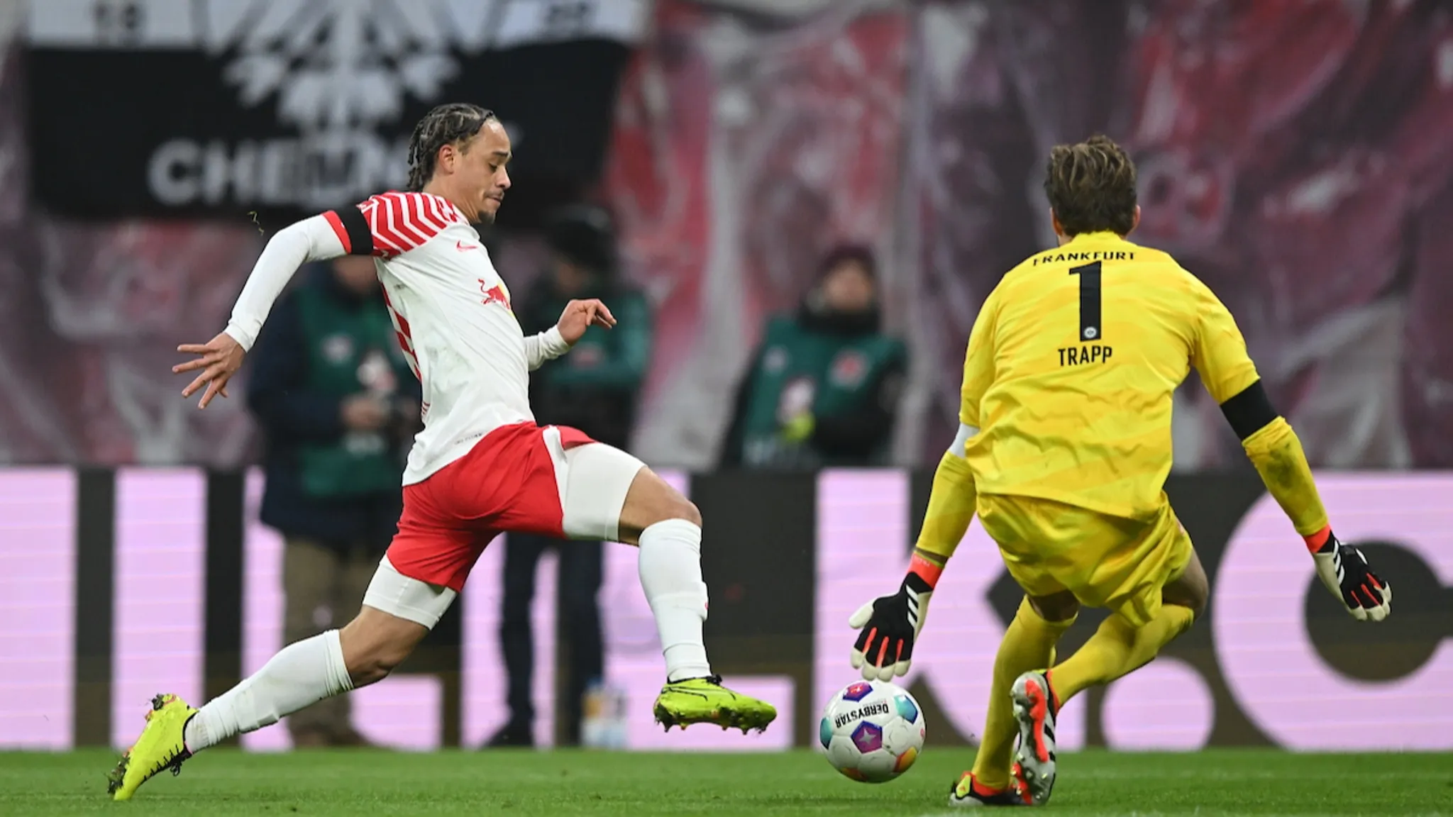 Eintracht-Torwart Kevin Trapp vereitelte beste Leipziger Chancen.