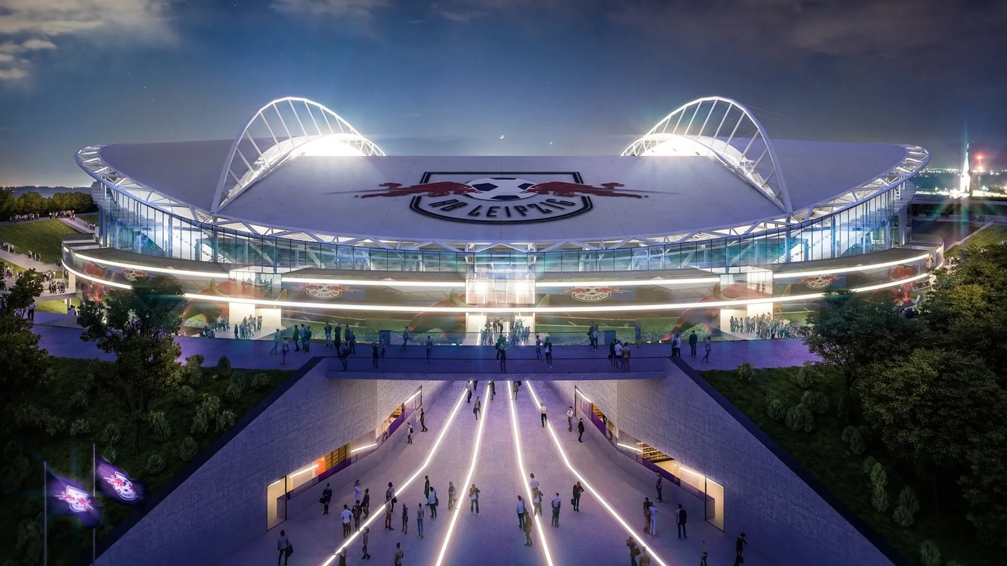 Red Bull Arena Entwurf für die Zeit nach dem Umbau