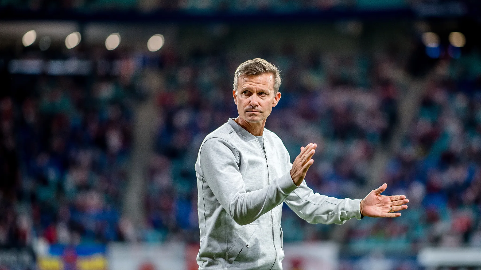 Jesse Marsch in the Red Bull Arena.