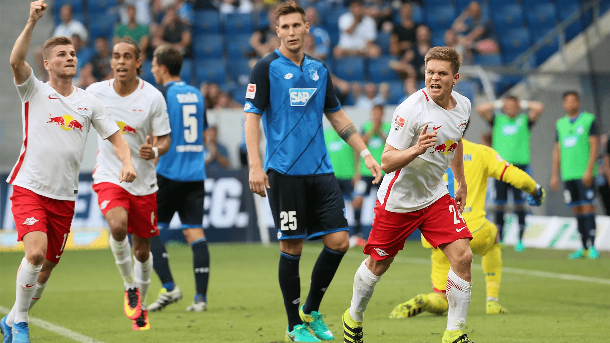 Dominik Kaiser erzielte das erste Bundesliga-Tor von RB Leipzig.