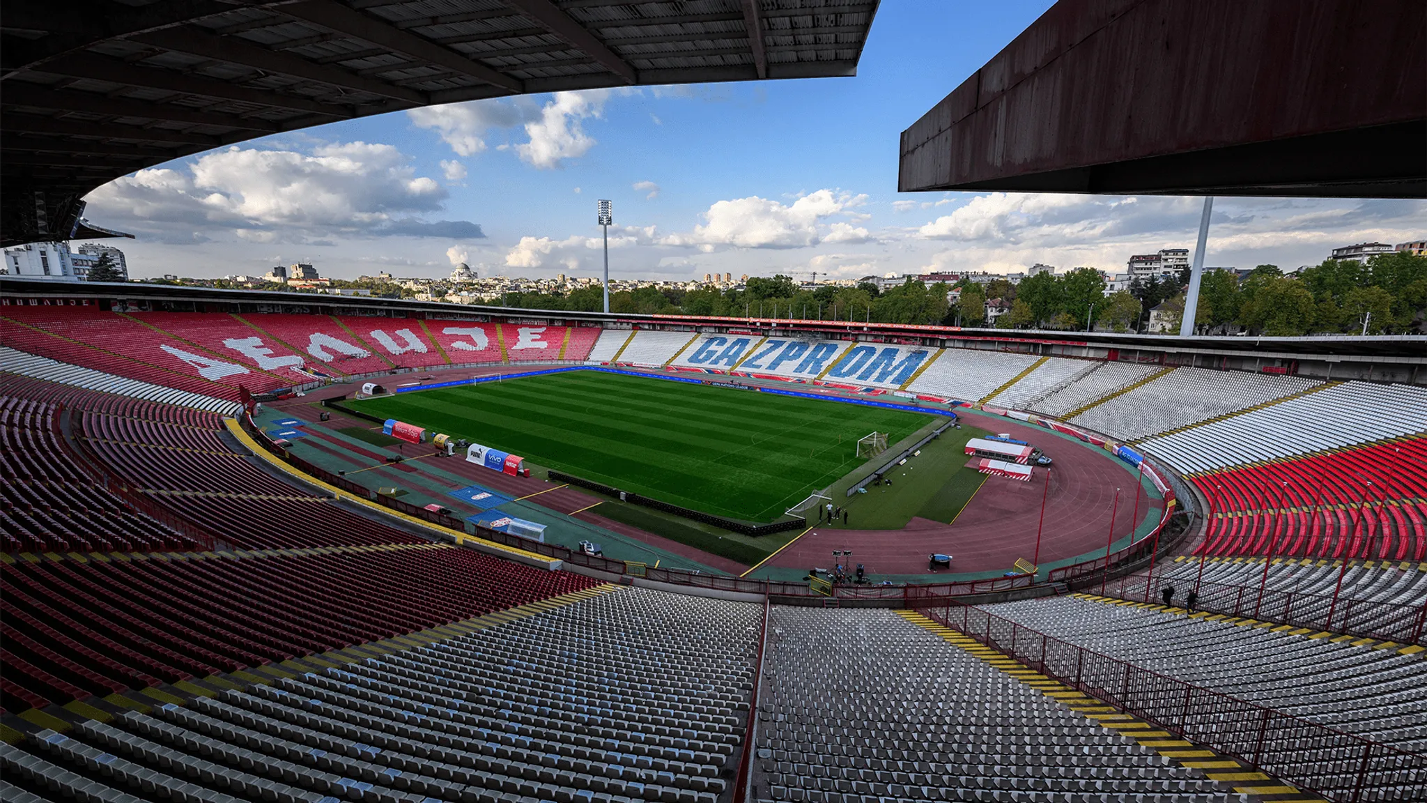 Das Stadion Rajko Mitic wird auch als "Marakana von Belgrad" bezeichnet.