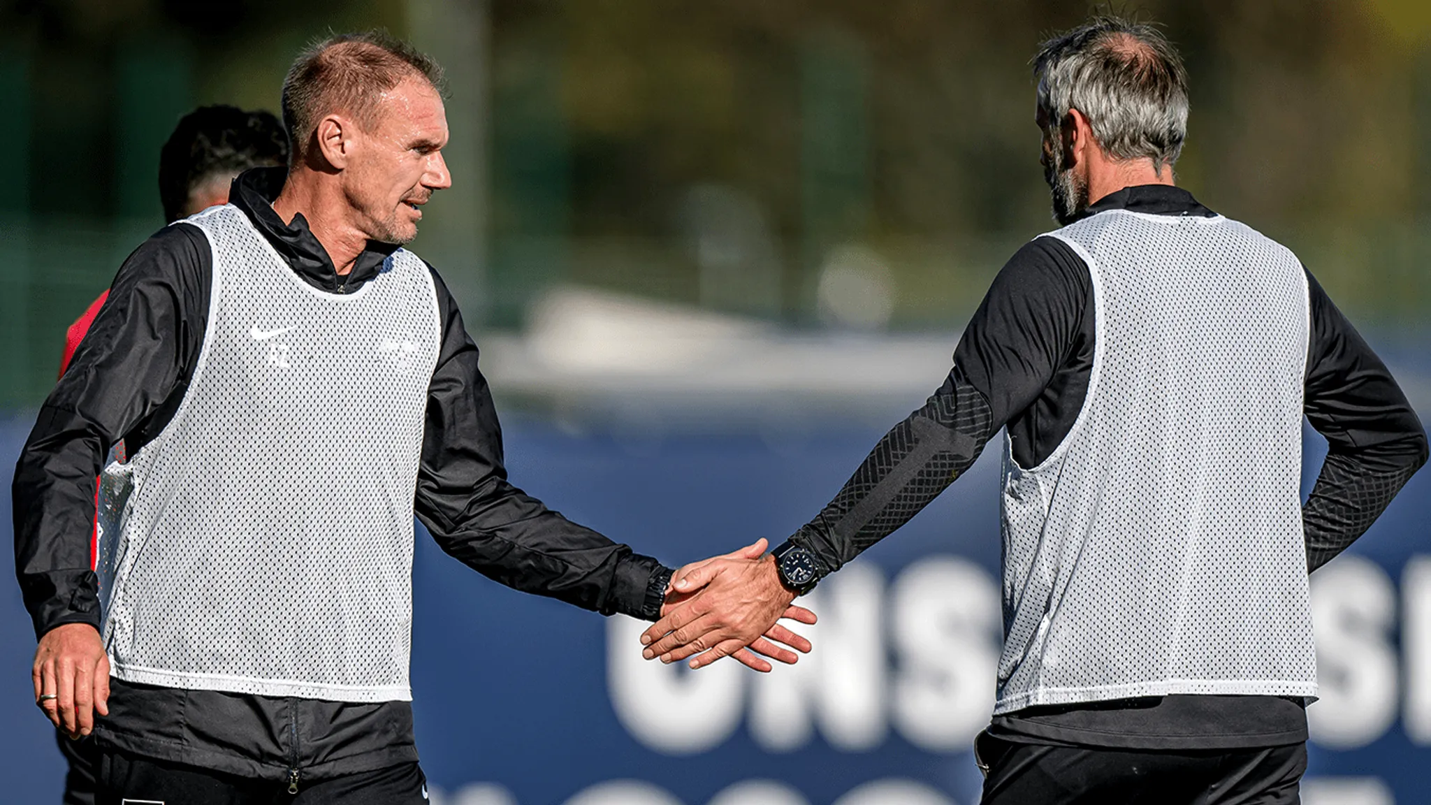 Ein starkes Team: Alexander Zickler und Marco Rose beim Training von RBL.