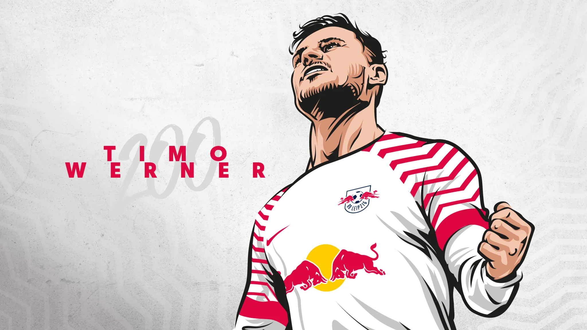 Timo Werner made his 200th competitive game for RB Leipzig at the Supercup in Munich.
