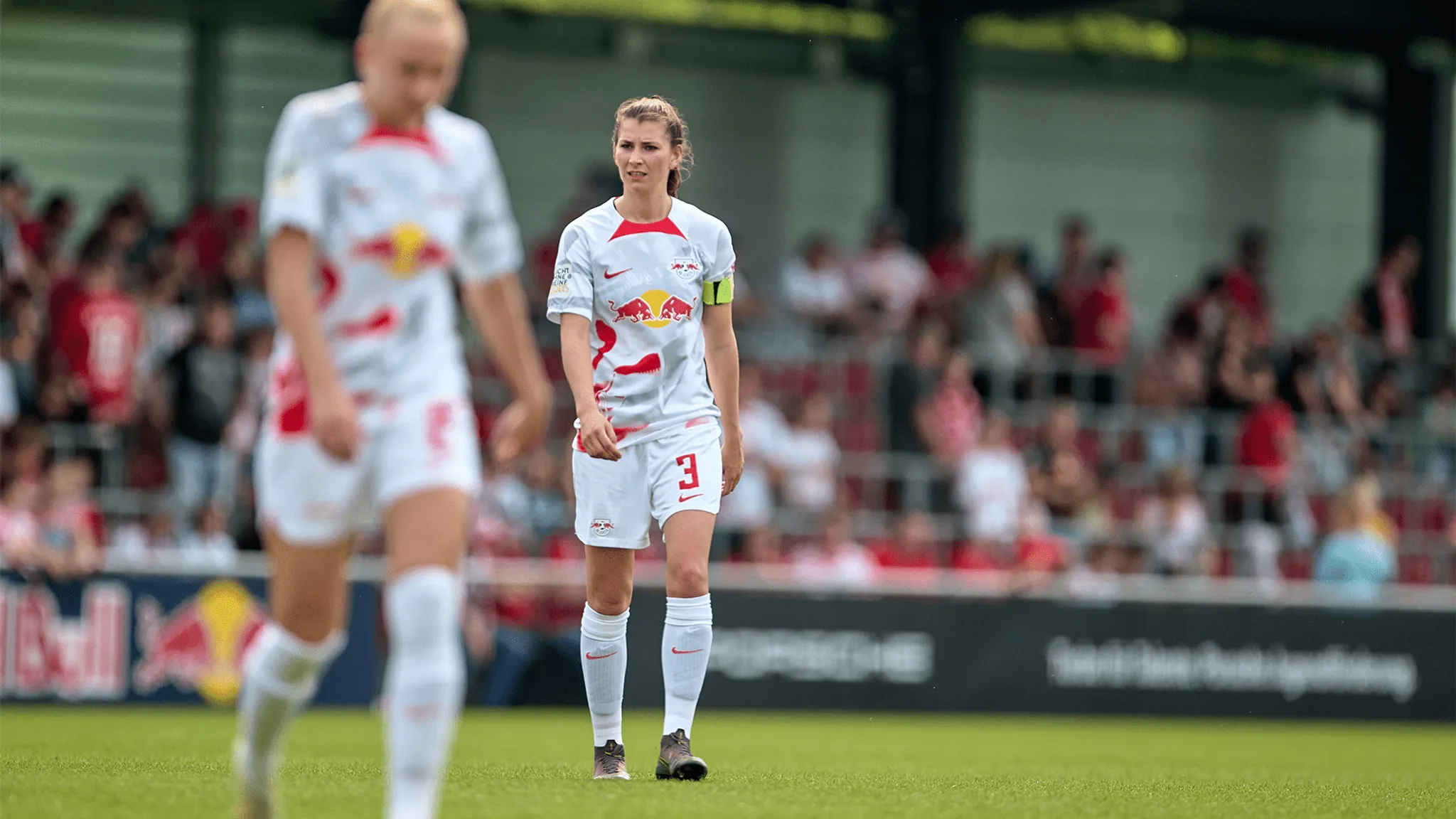 Johanna Kaiser bei ihrem letzten Heimspiel im Trikot von RB Leipzig.