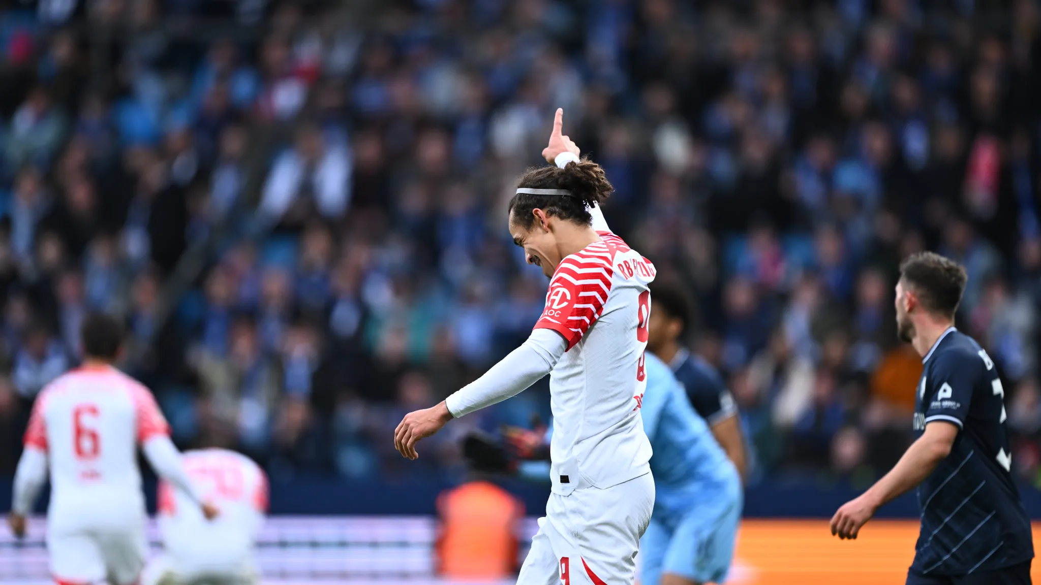 Yussuf Poulsen wurde in der 2. Halbzeit eingewechselt und erzielte seinen vierten Saisontreffer.