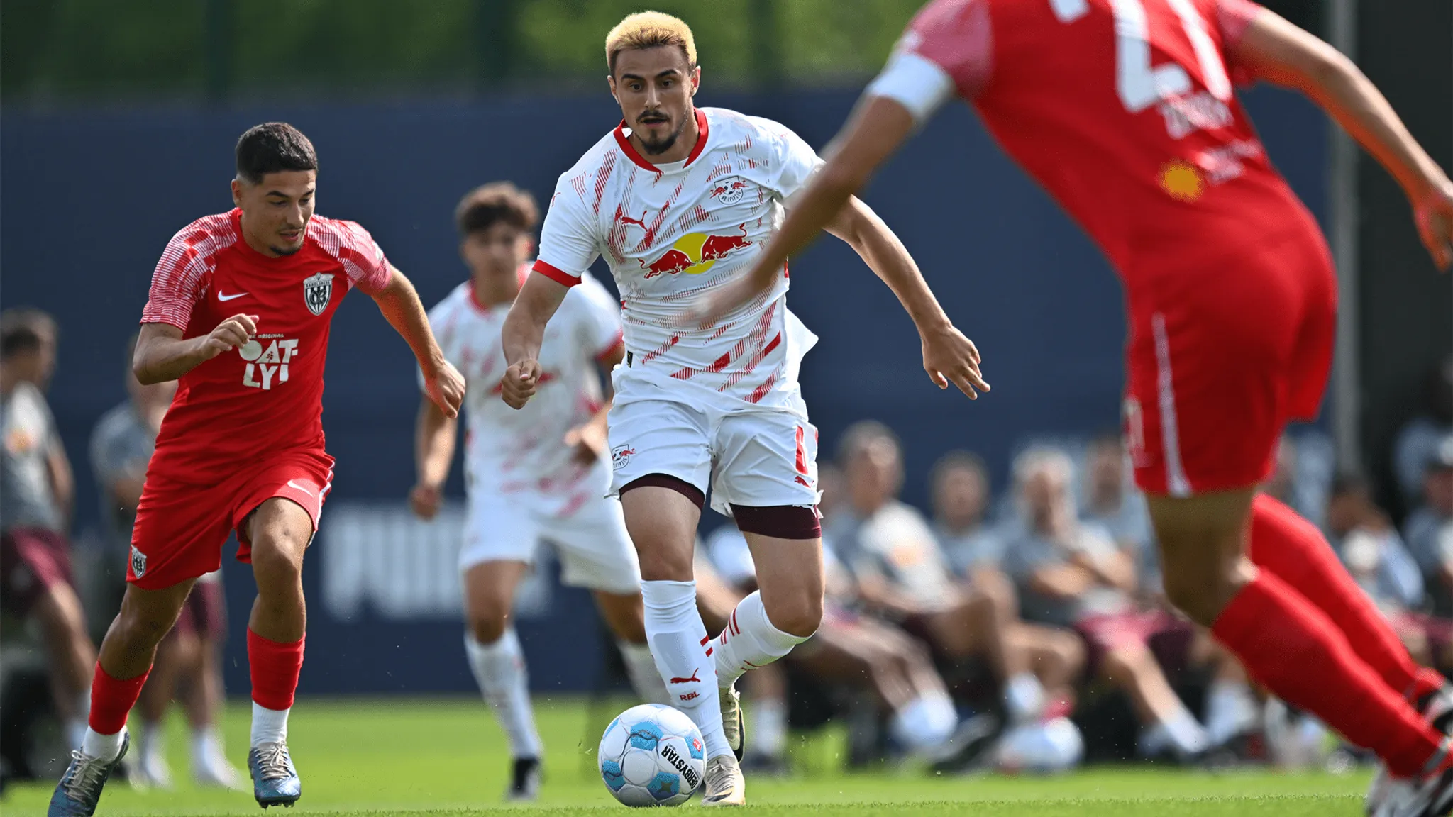 Eljif Elmas scored the winning goal for RB Leipzig.