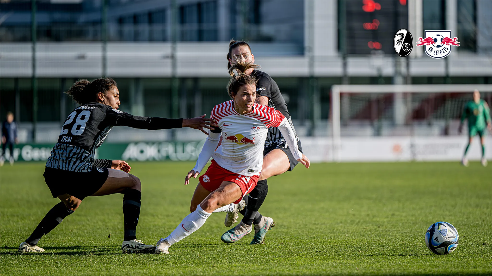 Sandra Starke beim Hinspiel gegen den SC Freiburg.