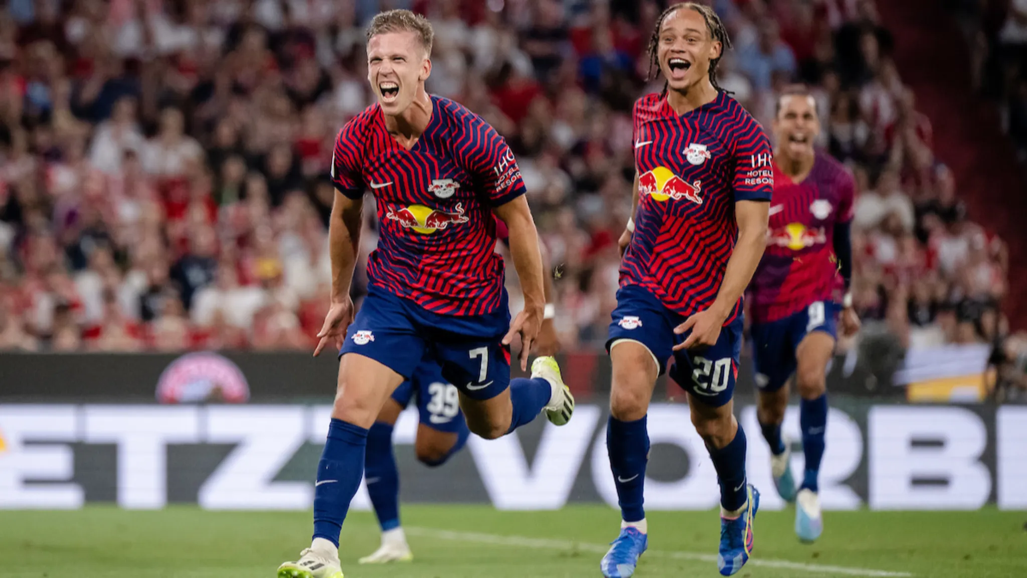 Dani Olmo führte die Roten Bullen mit einem Hattrick zum Supercup-Sieg bei Bayern München.