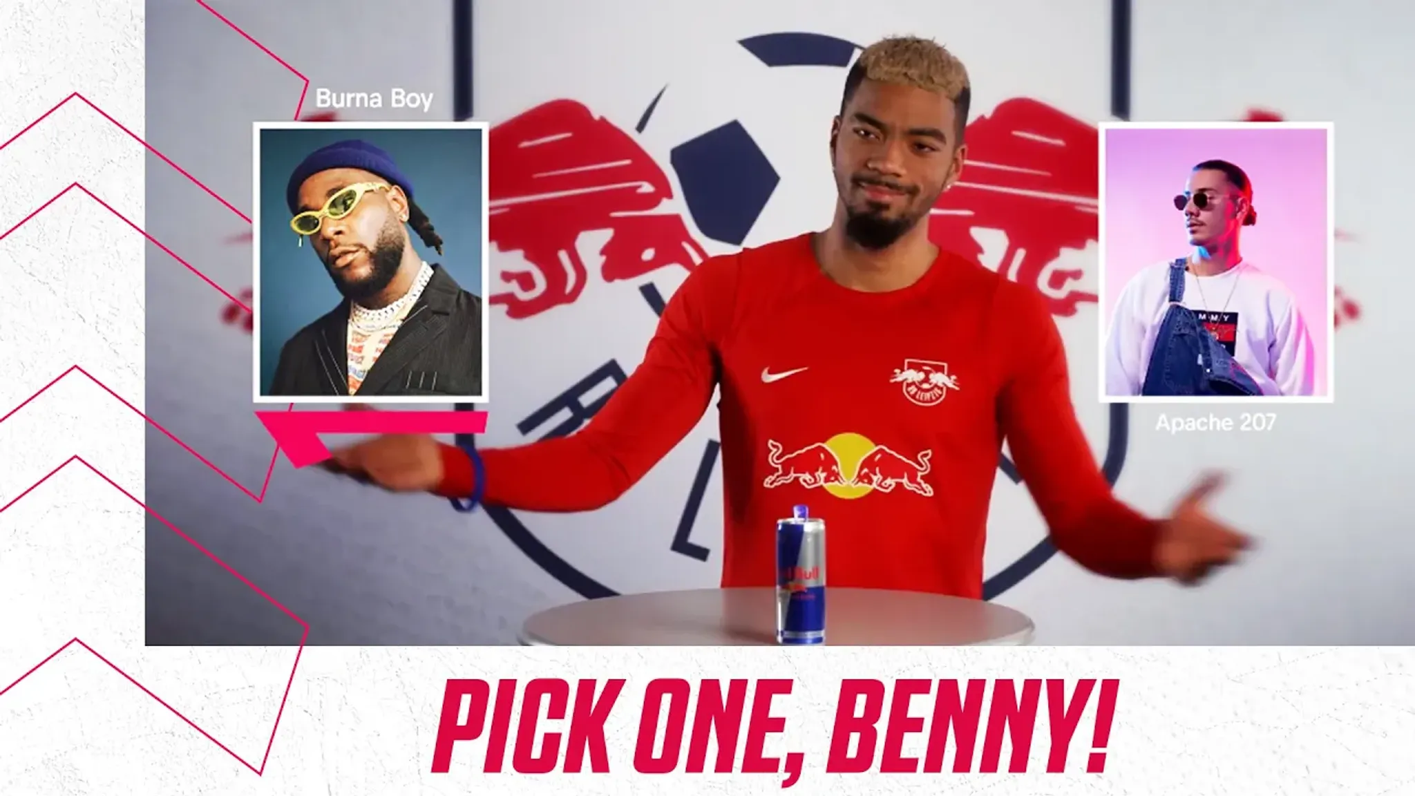 Benjamin Henrichs von RB Leipzig im YouTube-Format "Pick One".