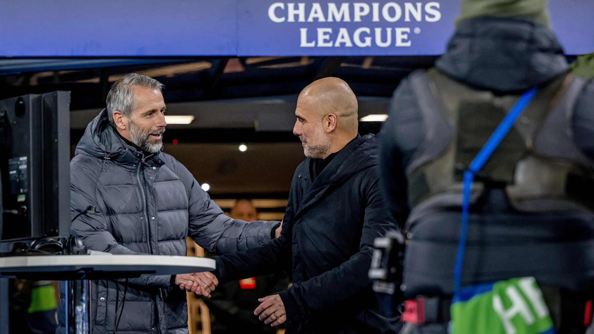 Marco Rose und Pep Guardiola treffen in diesem Jahr erneut im City of Manchester aufeinander. 