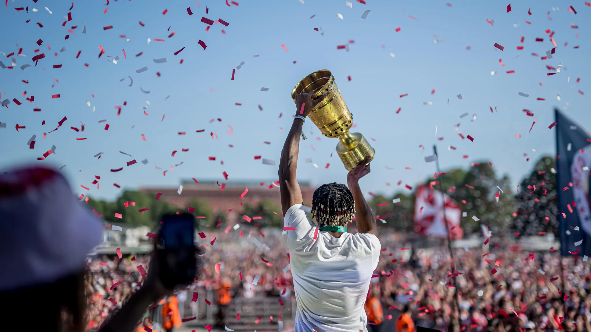 Amadou Haidara feierte im vergangenen Jahr den zweiten DFB-Pokal-Sieg.