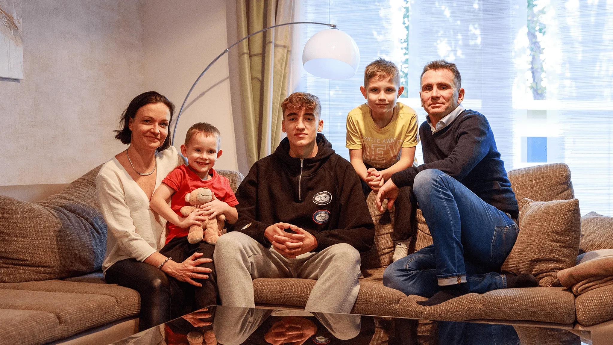 RB-Talent Lennert Gramelsberger bei seiner Gastfamilie. Credit: LVZ